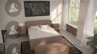 Opberg boxspring 200 x 190 cm- stofkleur 7036