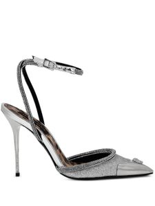 Philipp Plein escarpins Glitter Decollete en cuir - Argent