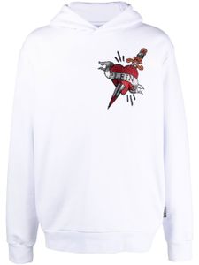 Philipp Plein hoodie à logo Love imprimé - Blanc