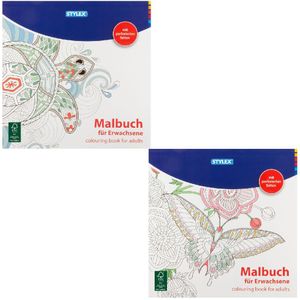 Stylex Kleurboek Volwassen 24x24 cm Assorti