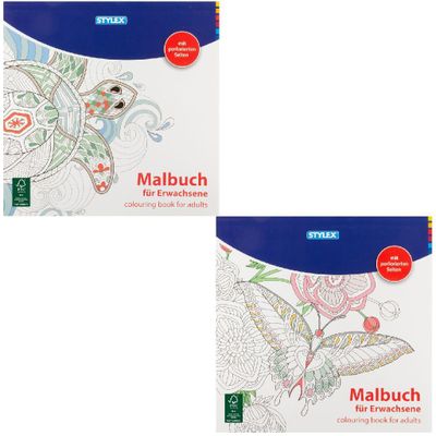 Stylex Kleurboek Volwassen 24x24 cm Assorti