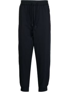 Emporio Armani pantalon de jogging à lien de resserrage - Noir