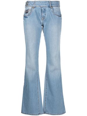 Versace Jeans Couture jean à coupe évasée - Bleu