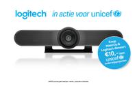 Logitech MeetUp 4K-webcam 3840 x 2160 Pixel Standvoet, Klemhouder - thumbnail