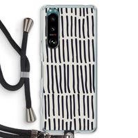 Moroccan stripes: Sony Xperia 5 III Transparant Hoesje met koord