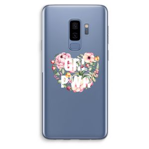 GRL PWR Flower: Samsung Galaxy S9 Plus Transparant Hoesje