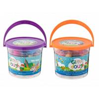 Bongers Speelgoed Grafix glitterklei in emmer, 16x16 gram + accessoires