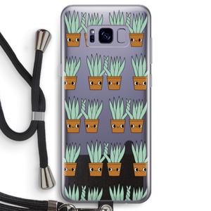 Sansevieria: Samsung Galaxy S8 Transparant Hoesje met koord