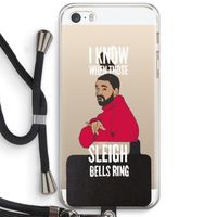 Sleigh Bells Ring: iPhone 5 / 5S / SE Transparant Hoesje met koord Sleigh Bells Ring: iPhone 5 / 5S / SE Transparant Hoesje met koord