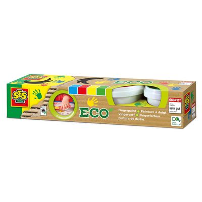 SES eco vingerverf, 4 kleuren