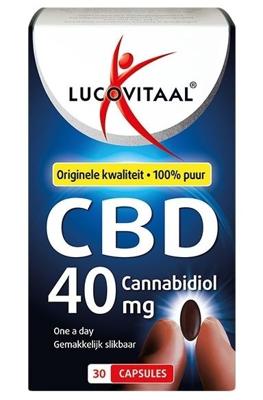 Lucovitaal Voedingssupplementen CBD 40mg Cannabidiol Capsules 30Capsules 30Gélules