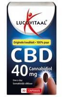 Lucovitaal Voedingssupplementen CBD 40mg Cannabidiol Capsules 30Capsules 30Gélules