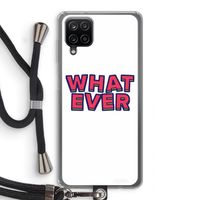 Whatever: Samsung Galaxy A12 Transparant Hoesje met koord