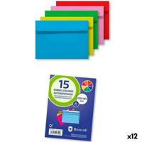 Enveloppen Bismark Papier Multicolour 16,5 x 12 cm (12 Stuks)