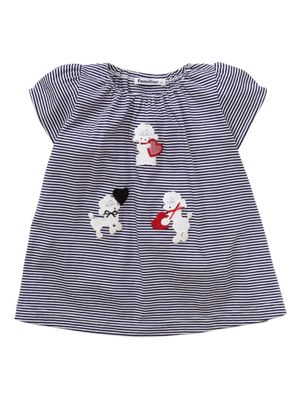 familiar tunique en coton à rayures - Bleu familiar tunique en coton à rayures - Bleu