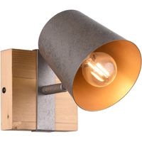 LED Wandspot - Trion Bimm - E14 Fitting - 1-lichts - Rond - Antiek Nikkel - Aluminium - thumbnail