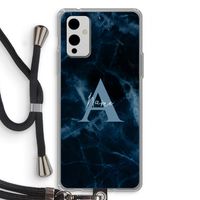 Midnight Marble: OnePlus 9 Transparant Hoesje met koord