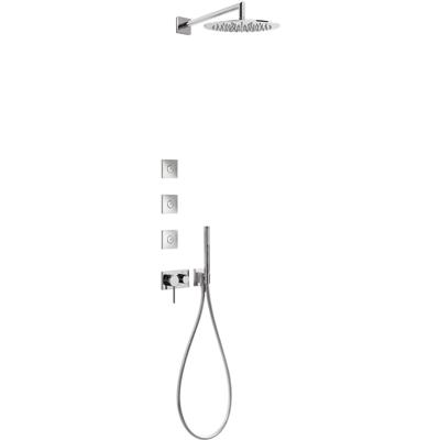Regendouche set Tres 3V | Inbouw | Mengkraan | 3-weg | Rond | Chroom