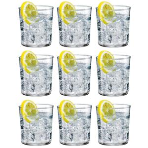 Bormioli Rocco Drinkglazen Bodega - 9x stuks - transparant - 370 ml - Waterglazem/sapglas