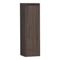 Brauer Adore - Hoge Kast - 120 cm - 1 Deur - Greeploos - Rechtsdraaiend - Lamellen Eiken Naturel