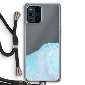 Fantasie pastel: Oppo Find X3 Pro Transparant Hoesje met koord