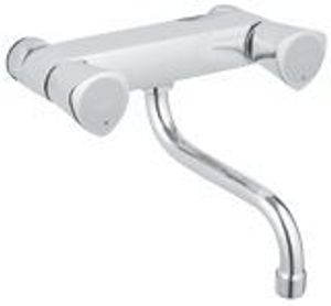 Grohe Costa-s Wand Keukenkraan Met Onderuitloop Chroom