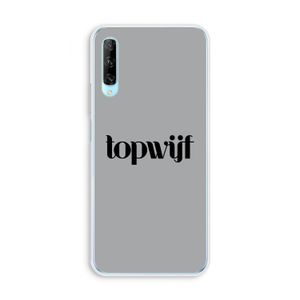 Topwijf Grijs Zwart: Huawei P Smart Pro Transparant Hoesje