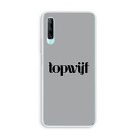 Topwijf Grijs Zwart: Huawei P Smart Pro Transparant Hoesje