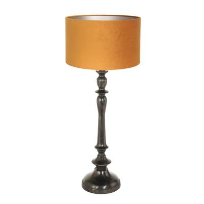 Steinhauer TafellampBois met oranje kap - 3768ZW