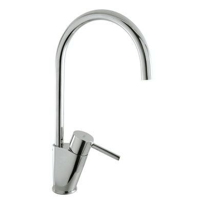 Keukenkraan Tres Alplus | Opbouw | 360° Draaibaar | Mengkraan | 1-hendel | Rond | Chroom