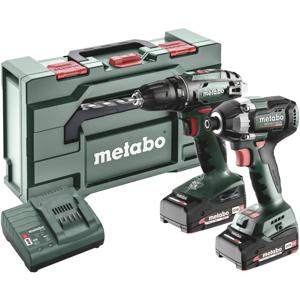 Metabo BS+SSD200LTBL 685193000 Accu-schroefboormachine, Accu-slagmoersleutel 18 V 2 Ah Li-ion Incl. accu, Incl. lader