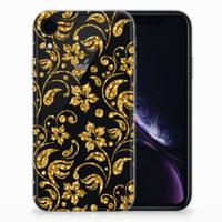 Apple iPhone Xr | TPU Case | Gouden Bloemen Apple iPhone Xr | TPU Case | Gouden Bloemen