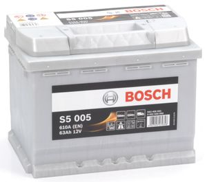 Bosch auto accu S5005 - 63Ah - 610A - voor voertuigen zonder start-stopsysteem S5005