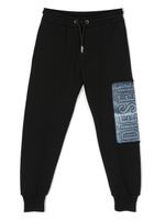 Diesel Kids pantalon de jogging à logo imprimé - Noir