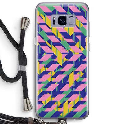 Skew Blush 1: Samsung Galaxy S8 Plus Transparant Hoesje met koord