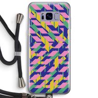 Skew Blush 1: Samsung Galaxy S8 Plus Transparant Hoesje met koord