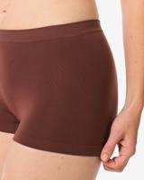 HEMA Damesboxer Naadloos Micro Donkerbruin (donkerbruin)