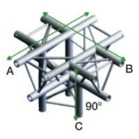 Showtec DT22-024 truss kruising Apex Down + omlaag