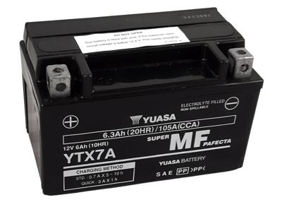 YUASA Gesloten batterij onderhoudsvrij, Batterijen voor motor & scooter, YTX7A