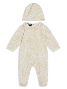 Versace Kids trousseau de naissance à imprimé baroque - Blanc