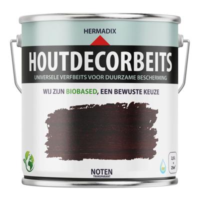 Hermadix Houtdecor Verfbeits Transparant - Noten
