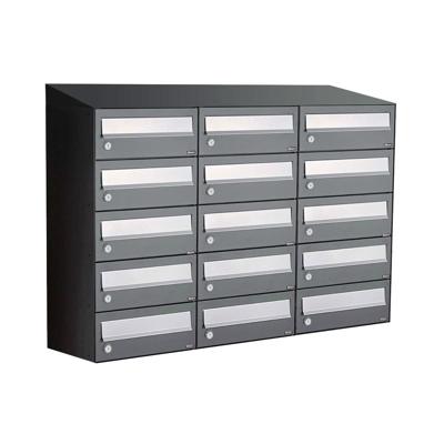 Allux Hive Set 3-Breed, 5-Hoog Met Dak Antraciet - 40030065_3x5d