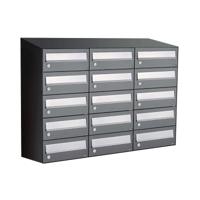 Allux Hive Set 3-Breed, 5-Hoog Met Dak Antraciet - 40030065_3x5d