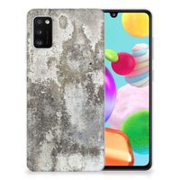 Samsung Galaxy A41 TPU Siliconen Hoesje Beton Print