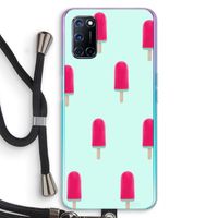 Waterijsje: Oppo A92 Transparant Hoesje met koord