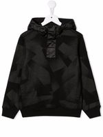 Stone Island Junior hoodie à imprimé géométrique - Noir - thumbnail