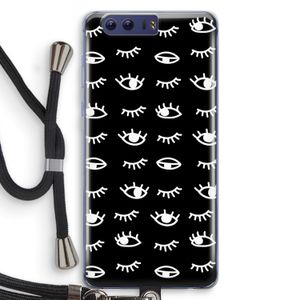 Eye pattern #3: Honor 9 Transparant Hoesje met koord