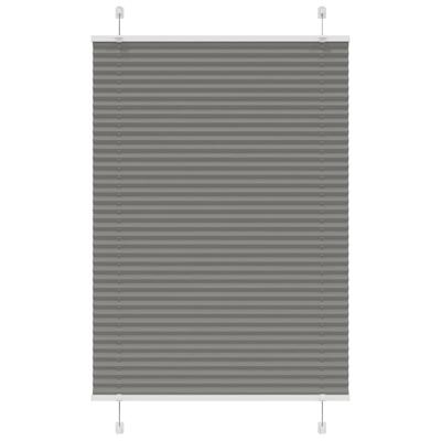 Pliss rolgordijn 95x150 cm stofbreedte 94,4 cm antraciet