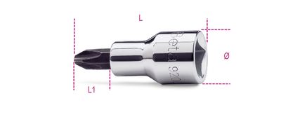 Beta Schroevendraaierdoppen voor Phillips® kruiskopschroeven 920PH 3 - 009200473