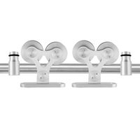 Schuifdeursysteem Twin RVS 200 cm